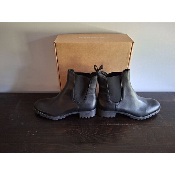 Soludos Black Leather Greenpoint Chelsea Boot/NIB, Sz 11 - Picture 4 of 9
